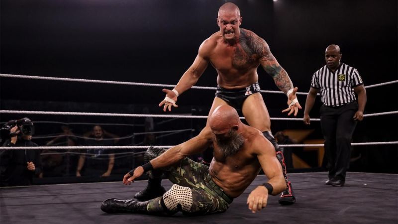 Kross preys on Ciampa during their match at NXT Takeover: In Your House