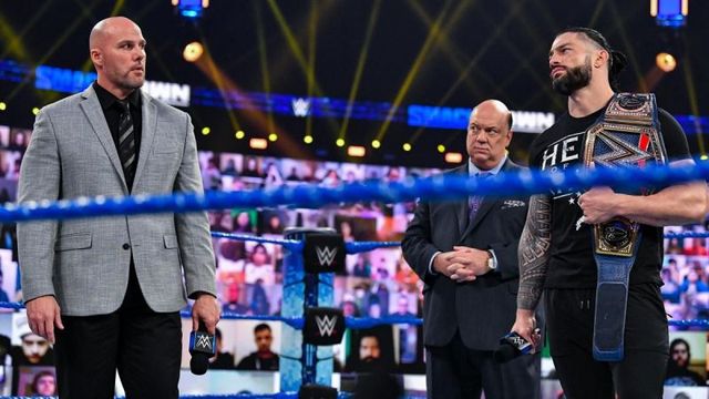 Adam Pearce sends a message to the WWE Universe for supporting the idea of him vs. Roman Reigns
