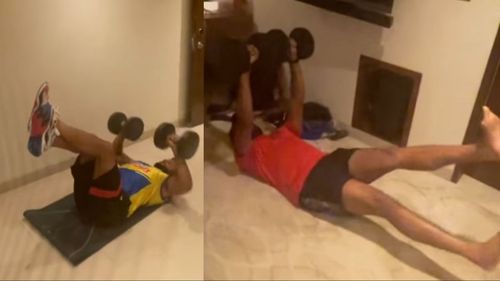 Suresh Raina posted a workout video on Instagram