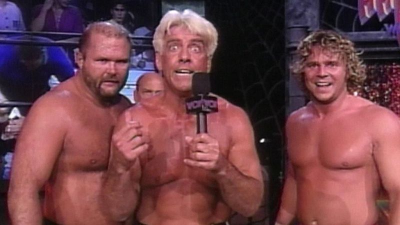 Arn Anderson, Ric Flair, and Brian Pillman