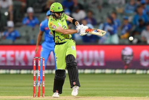 Action from the BBL game between Sydney Thunder and Adelaide Strikers