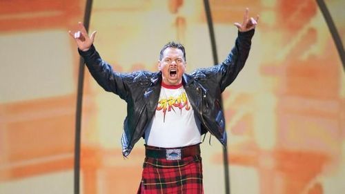 Roddy Piper received his WWE Hall of Fame induction in 2005