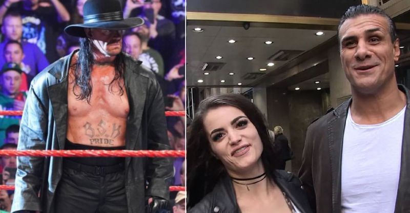 The Undertaker, Paige, and Alberto Del Rio