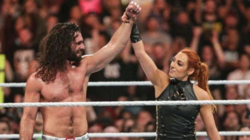 Seth Rollins and Becky Lynch