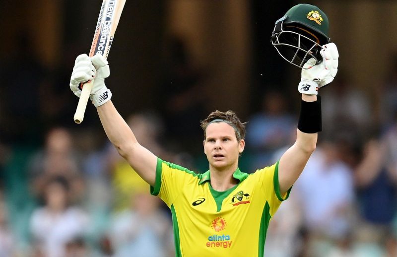 Steve Smith became the third-fastest Australian to score an ODI hundred.