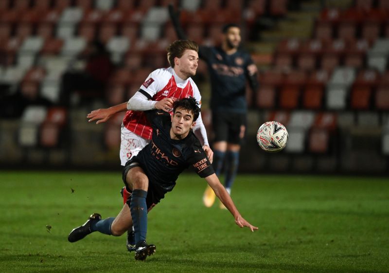 Eric Garcia in action against Cheltenham Town