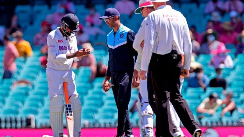 Ravindra Jadeja injured himself on Day 3 of the Sydney Test