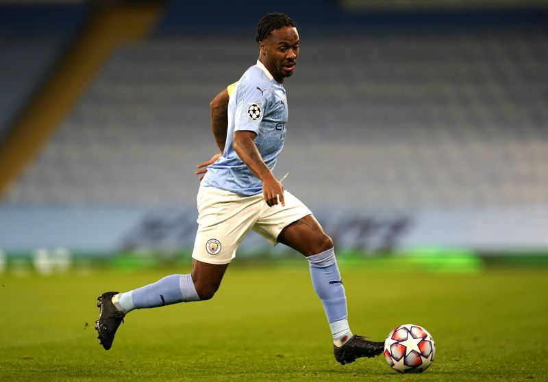 Raheem Sterling in action for Manchester City