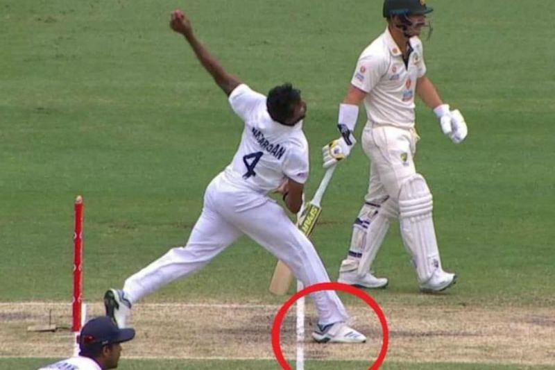 T Natarajan bowled multiple no-balls on his Test debut