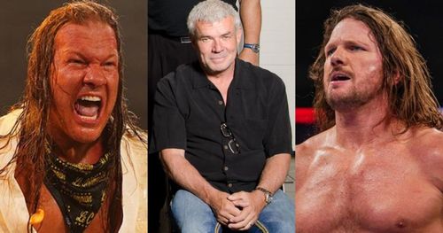 Chris Jericho, Eric Bischoff, and AJ Styles.