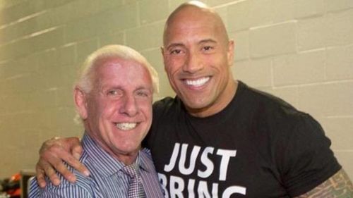 Ric Flair is good friends with Dwayne 'The Rock' Johnson