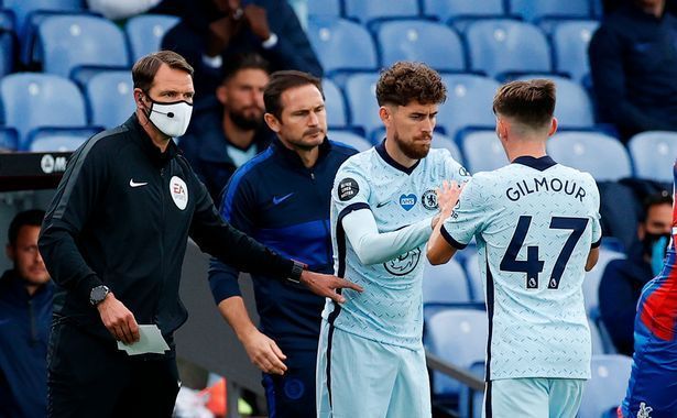 Jorginho and Billy Gilmour (right)