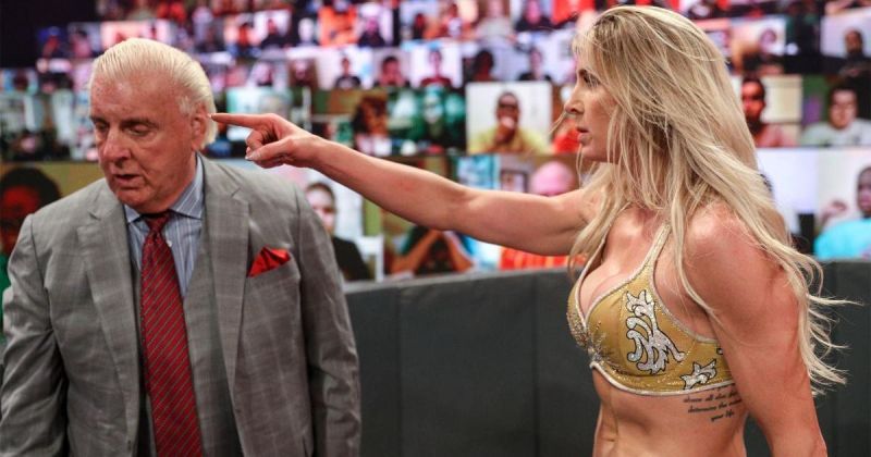 Charlotte Flair told Ric Flair to stay out of her business.