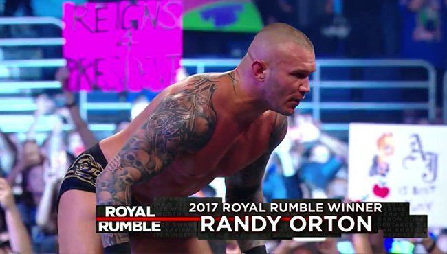 Randy Orton won the Royal Rumble four years ago.