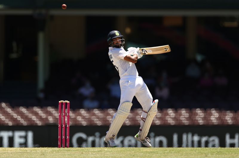 Cheteshwar Pujara had a 61-run partnership with Rishabh Pant in Brisbane