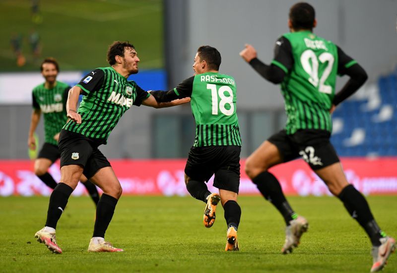 Sassuolo host SPAL in their Coppa Italia fixture on Thursday.