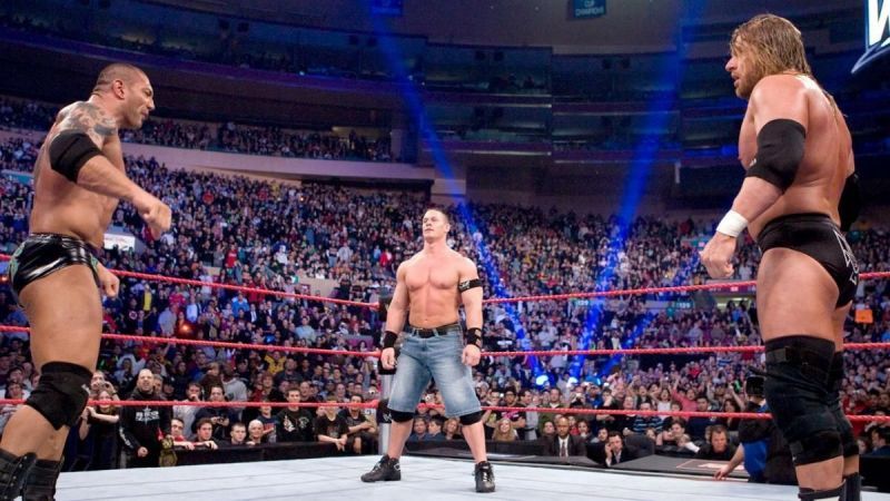 It all came down to three pillars of the Ruthless Aggression Era in the 2008 Royal Rumble match.