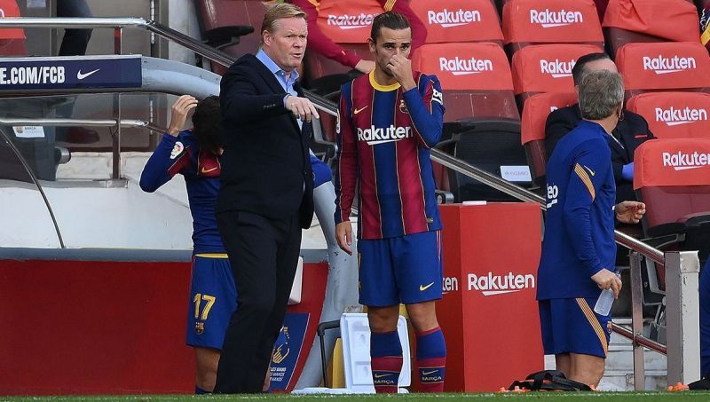 Ronald Koeman and Antoine Griezmann