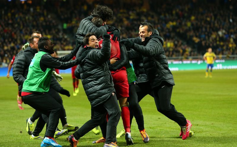 Cristiano Ronaldo scored a hat-trick to help Portugal qualify for the 2014 World Cup.