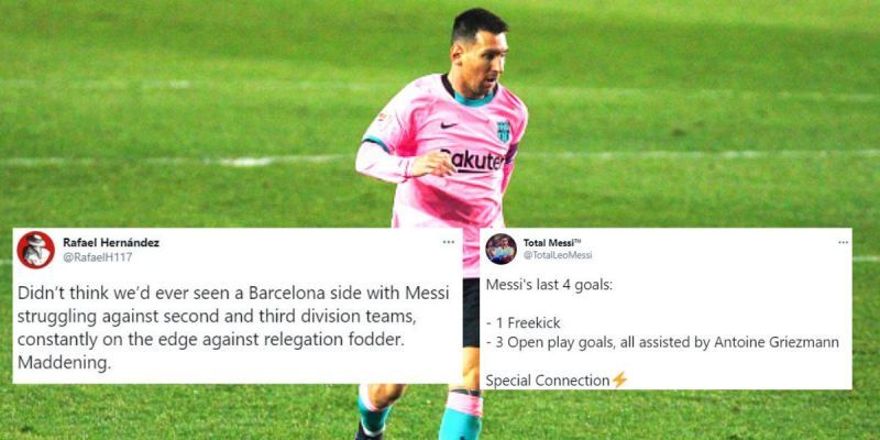 Lionel Messi scored on his return for Barcelona 