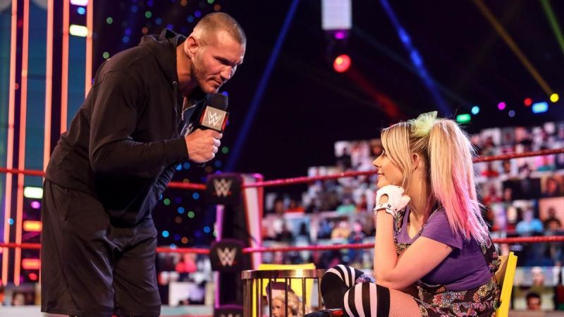 Alexa Bliss and Randy Orton on WWE RAW