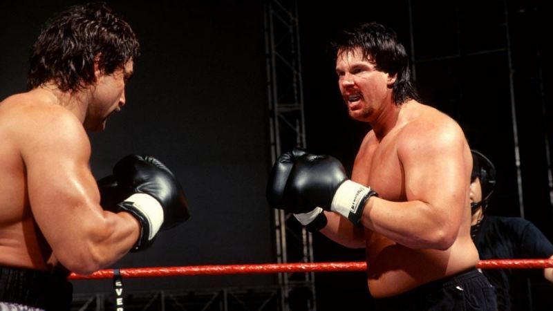 Marc Mero and Bradshaw (aka JBL) in WWE Brawl For All