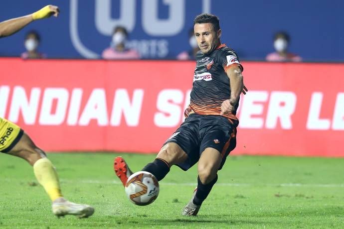 Igor Angulo is the leading top-scorer in the ISL 2020-21 edition. (Image: FC Goa)