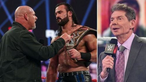 When did WWE decide that Goldberg would face Drew McIntyre?