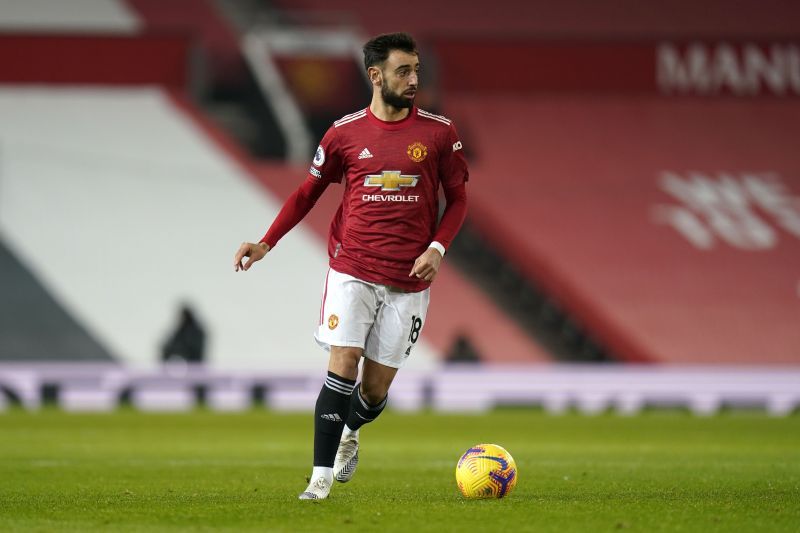 Bruno Fernandes in action for Manchester United