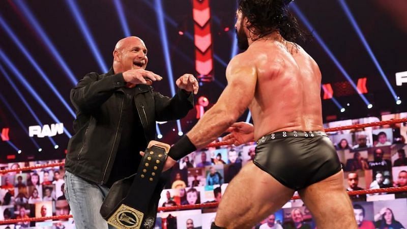 Goldberg versus Drew McIntyre. Who wins?