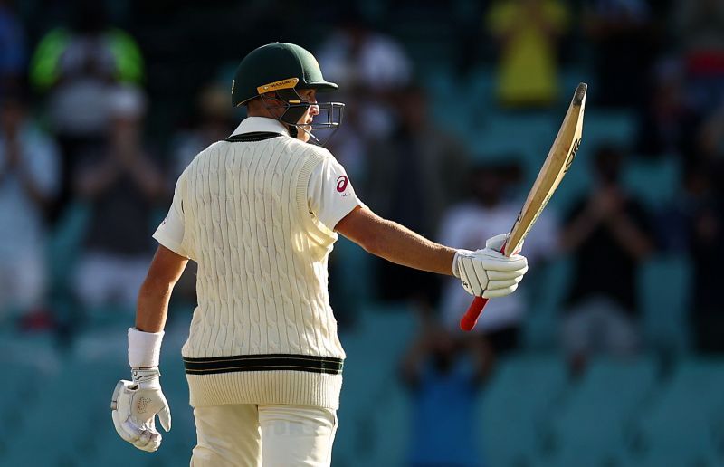 Marnus Labuschagne was dismissed for 91 on the second day of the Sydney Test.