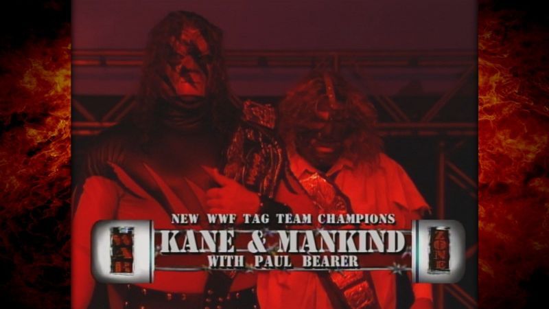 Kane and Mankind won a #1 Contender's Tag Team Rumble match.