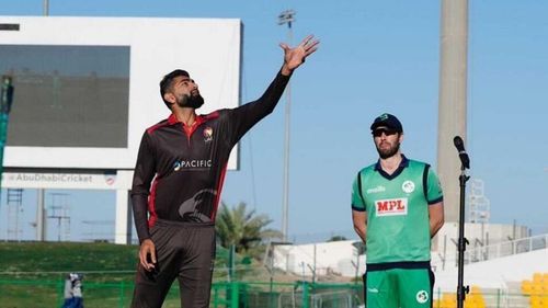 Ireland won the toss and decided to bat in the first ODI. Pic: ICC/ Twitter