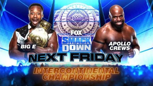 Big E and Apollo Crews will face each other for the IC title this week.