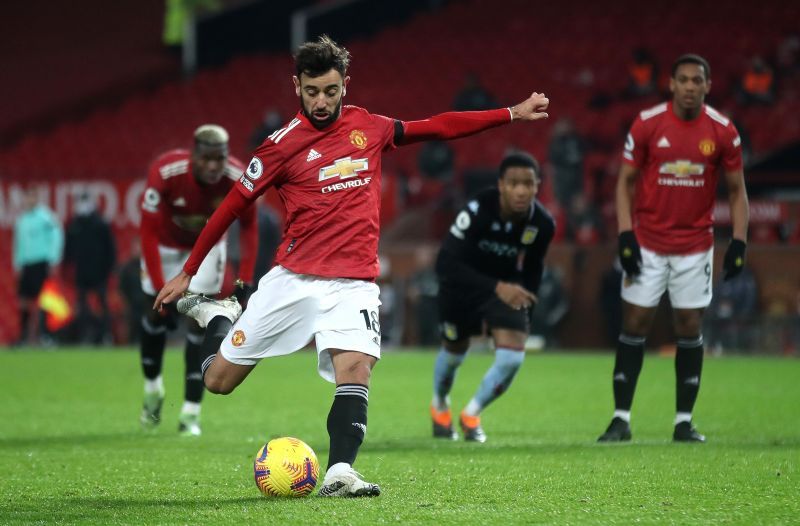 Bruno Fernandes in action for the Red Devils