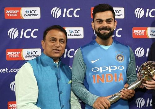 Sunil Gavaskar (left) and Virat Kohli (Photo: ICC)