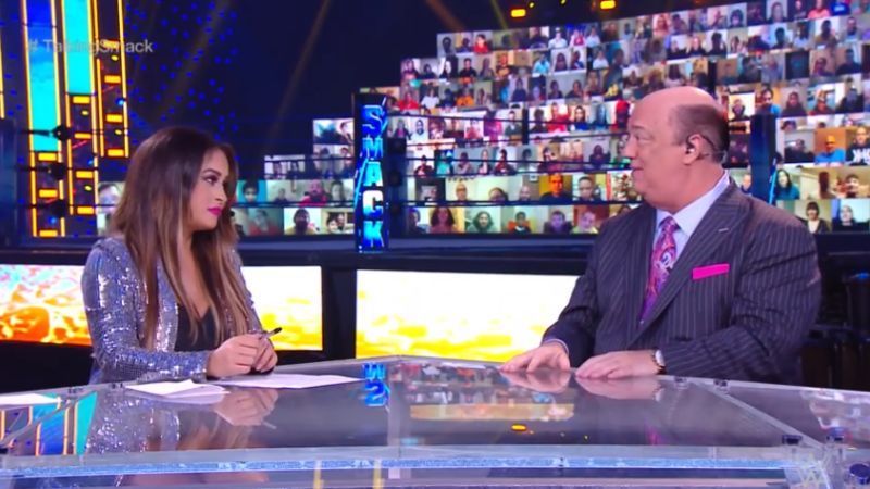 Kayla Braxton and Paul Heyman