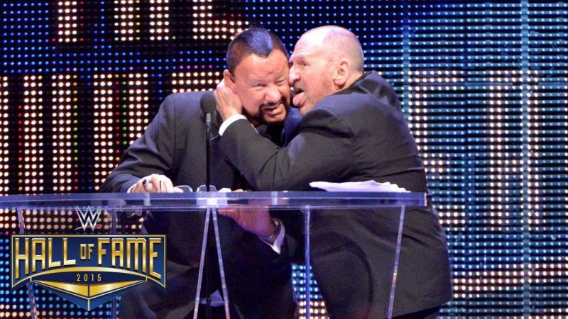 The Bushwhackers at the WWE Hall of Fame 2015 induction ceremony