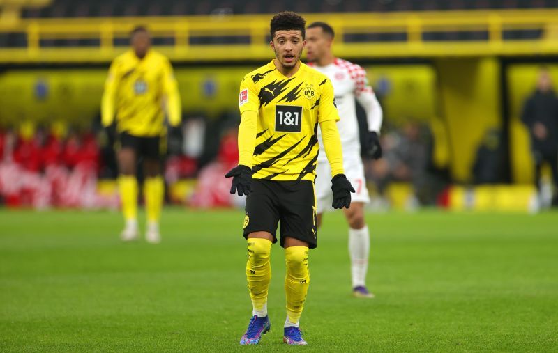 Jadon Sancho in action for Dortmund