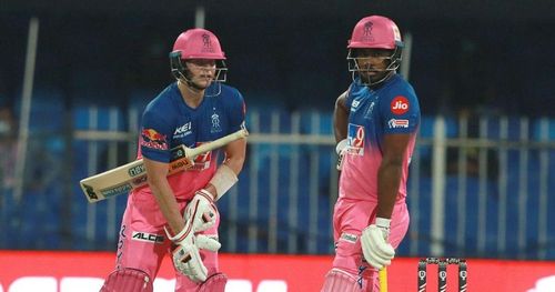 Steve Smith (L) and Sanju Samson