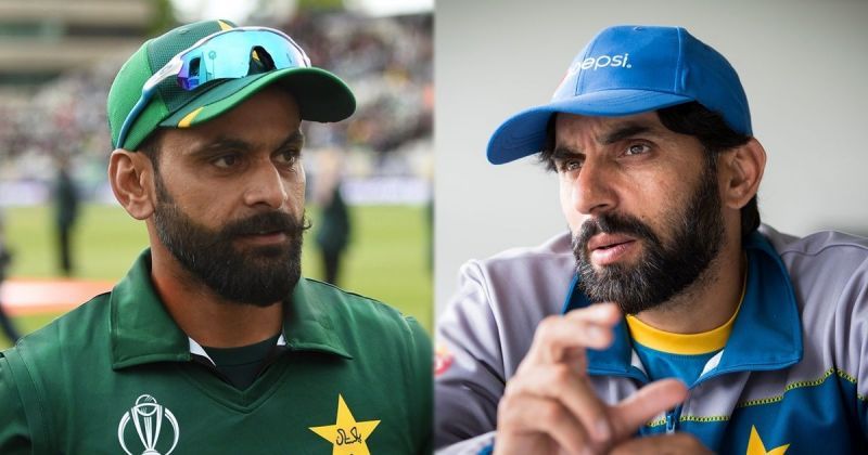 Mohammad Hafeez (left) and Misbah-ul-Haq