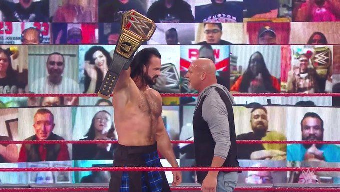 Goldberg and Drew McIntyre opened the show the right way