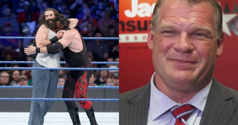 Kane faced Luke Harper in the WWE.