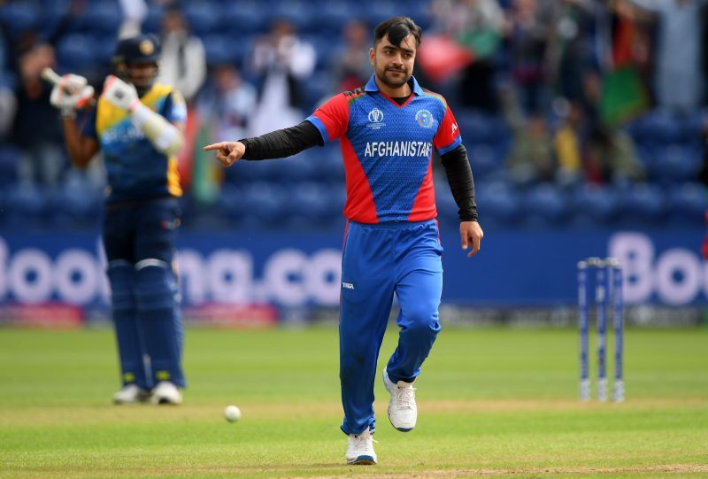 Rashid Khan picked up two wickets in Afghanistan&#039;s first ICC Cricket World Cup Super League match
