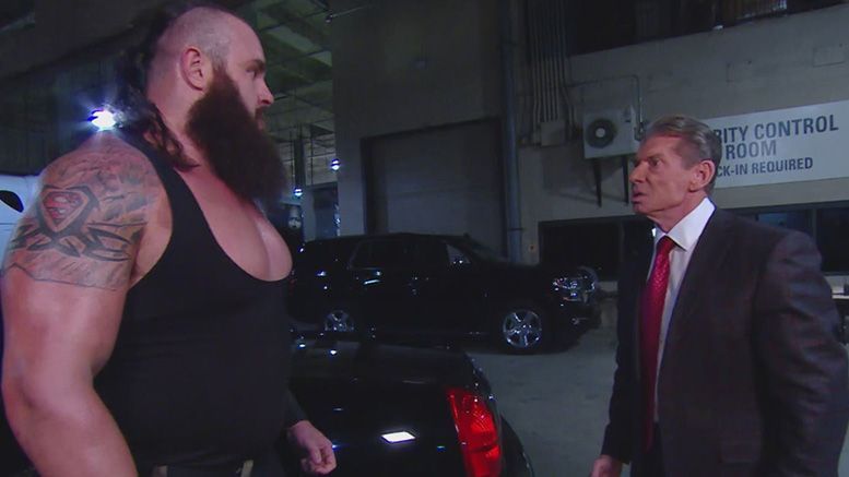 Braun Strowman and Vince McMahon.