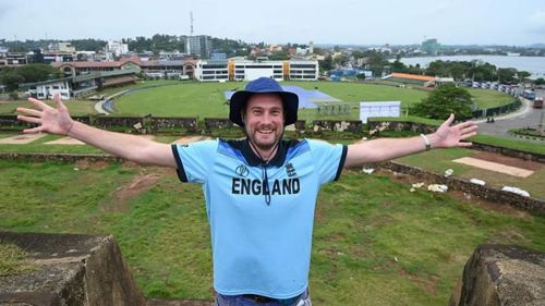 Rob Lewis waited ten months in Sri Lanka to watch the England Cricket Team play