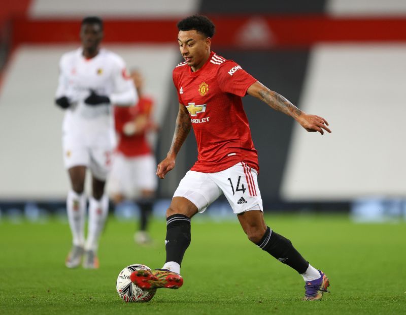 Lingard in action against Watford