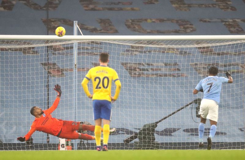 A late penalty miss highlighted Sterling's disappointing cameo against Brighton.