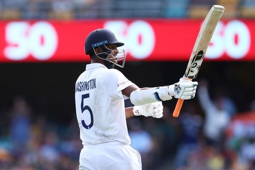 Washington Sundar scored a classy half-century in India's first innings of the ongoing Brisbane Test.