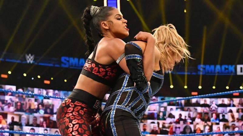 Bianca Belair and Natalya in WWE